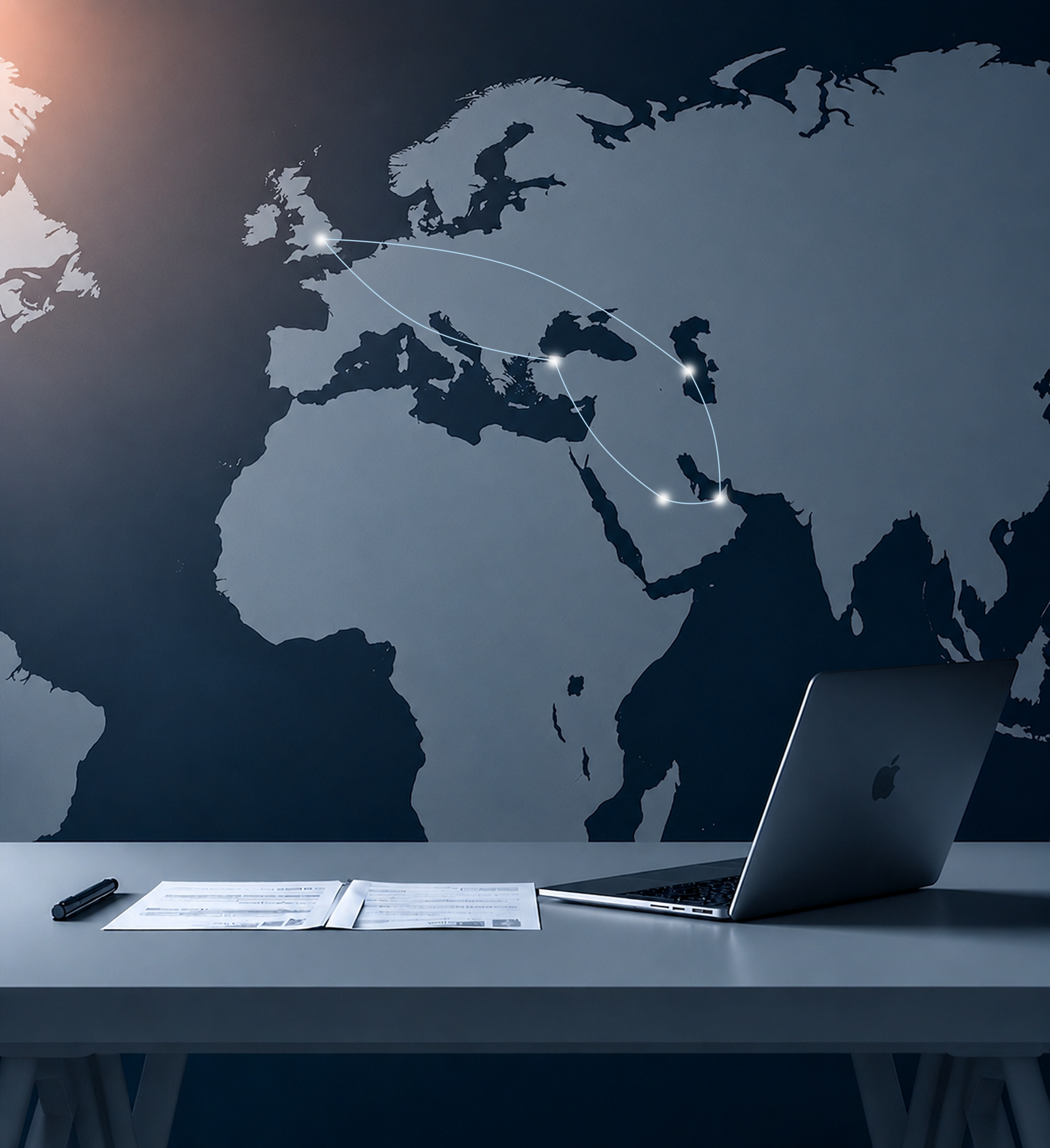 Global platform coordination map
